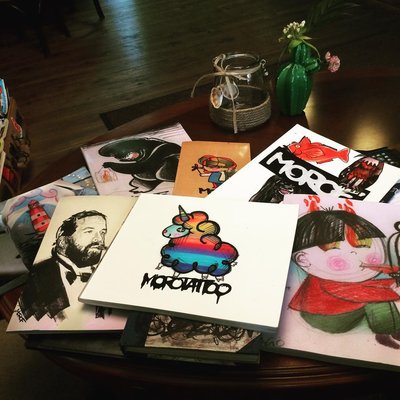 Finally arrived with lots of new books.