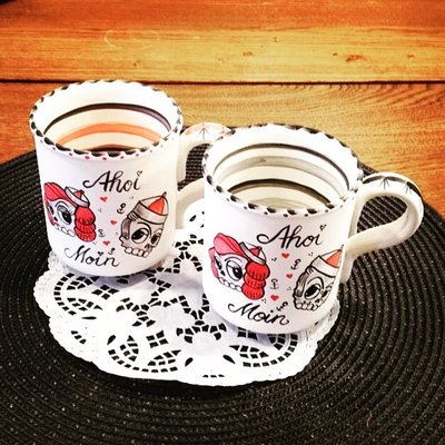 Ahhh diese süssen handgefertigten Pötte könnt ihr bei herzundhaeferl bestellen,ich freu mich sooo♥️⚓️♥️