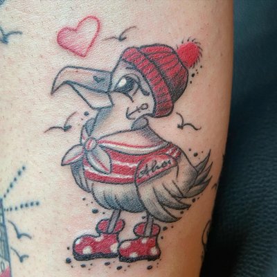 vom abziehbild zum tattoo: danke an ,für die weite anreise und die tolle zeit mit euch♥️🖤♥️