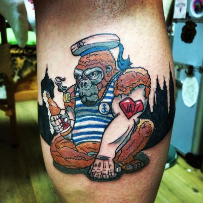 In einer Stadt voller Affen 🦍 ist es laut.