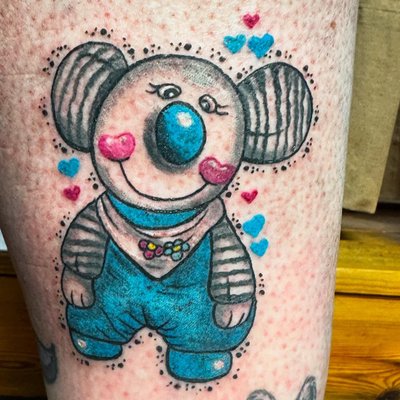 das kuscheltier vom sohn.