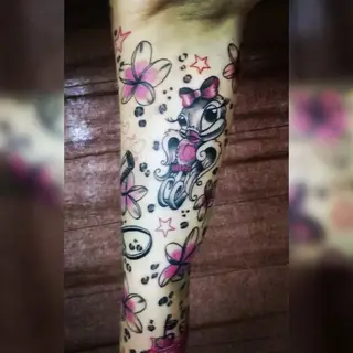Tattoo von Tschiggy mit einem Anker im Bubblegum-Art-Stil