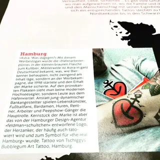 Tattoo von Tschiggy mit einem Anker im Bubblegum-Art-Stil