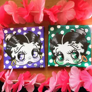 Tattoo-Entwurf von Tschiggy mit Betty Boop im Bubblegum-Art-Stil